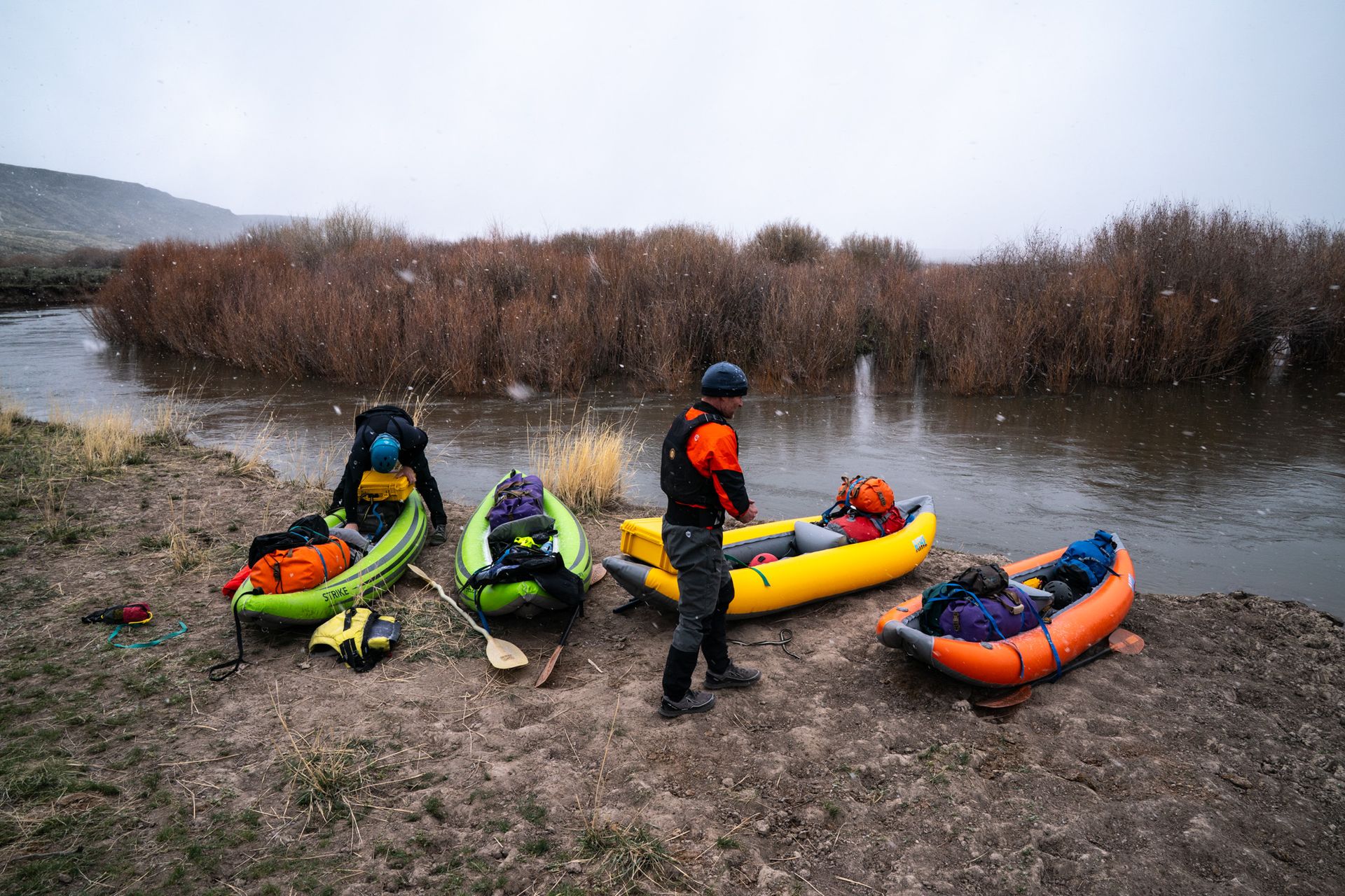 Kayaking the Upper East Fork of the Owyhee River, photograph by Craig Wolfrom