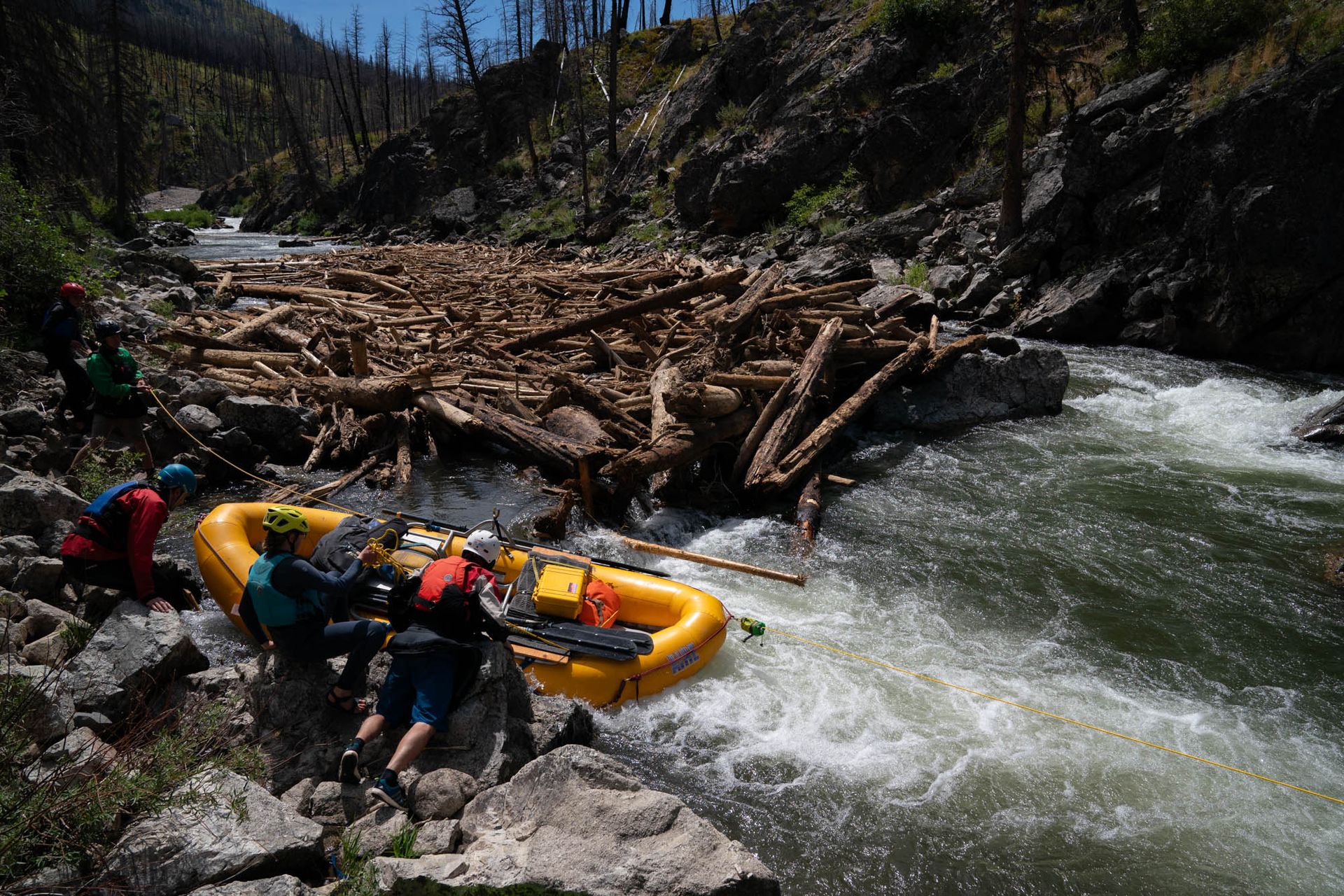 River Running the Middle Fork Salmon Blowouts, photograph by Craig Wolfrom