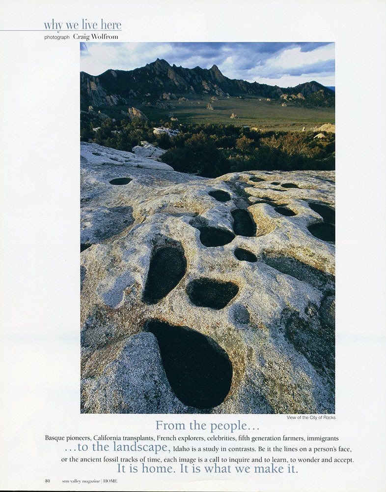 City of Rocks feature, photograph by Craig Wolfrom