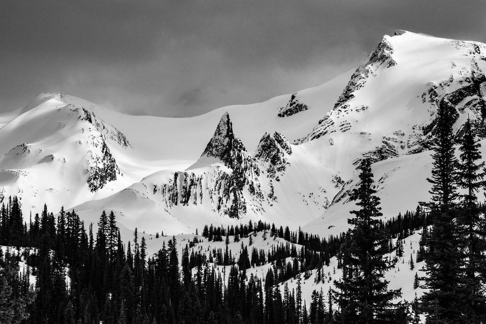 Glacial Skiing at Mistaya Lodge, BC, Canada, photograph by Craig Wolfrom