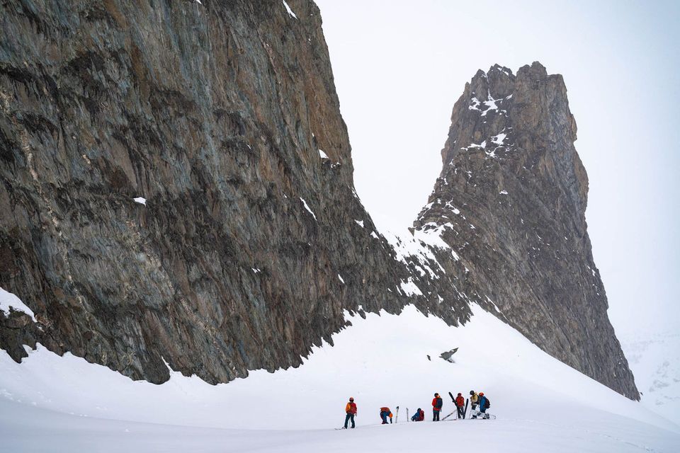 Glacial Skiing at Mistaya Lodge, BC, Canada, photograph by Craig Wolfrom
