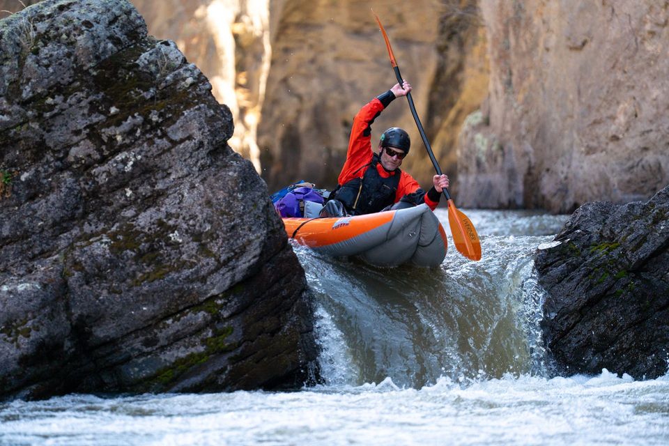 Kayaking the Upper East Fork of the Owyhee River, photograph by Craig Wolfrom