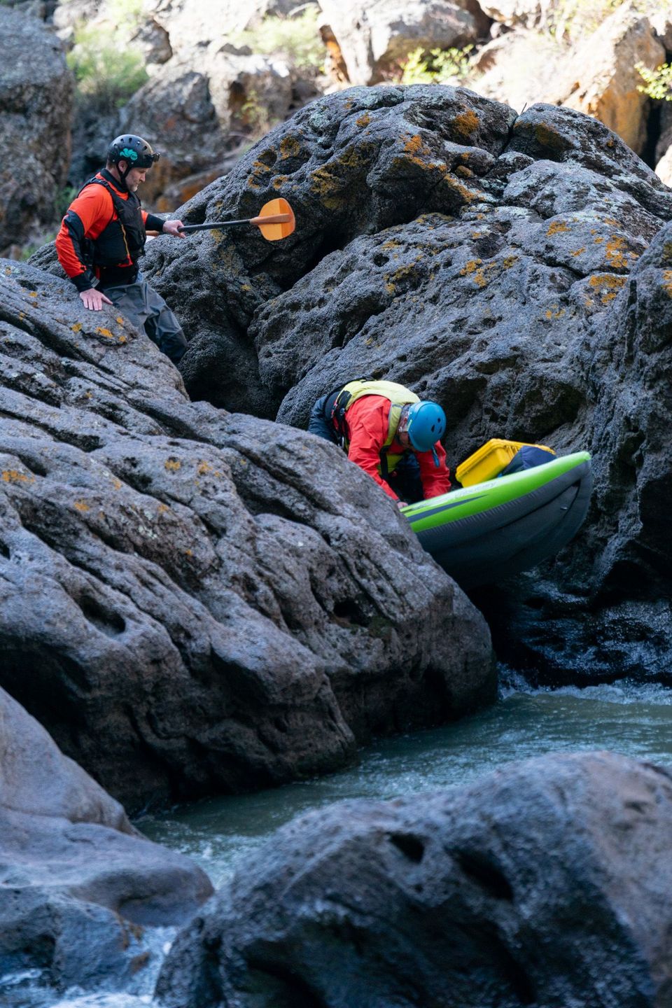 Kayaking the Upper East Fork of the Owyhee River, photograph by Craig Wolfrom