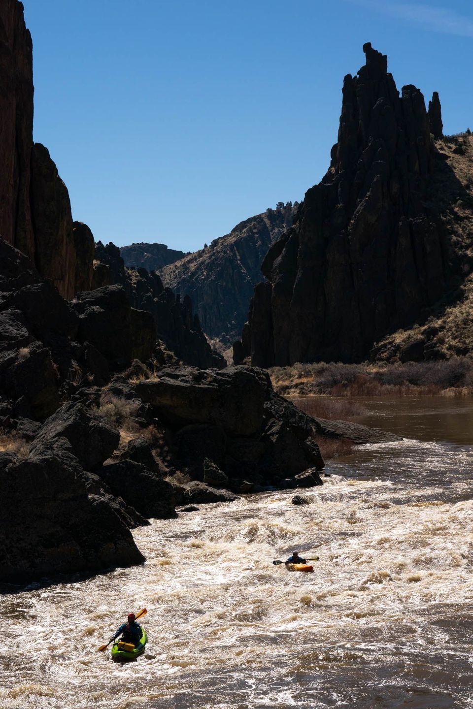 Kayaking the Upper and Middle Owyhee River, photograph by Craig Wolfrom