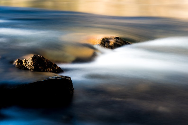 Middle Fork Salmon No. 1, Idaho. Motion blur of running water on the Middle Fork of the Salmon River.