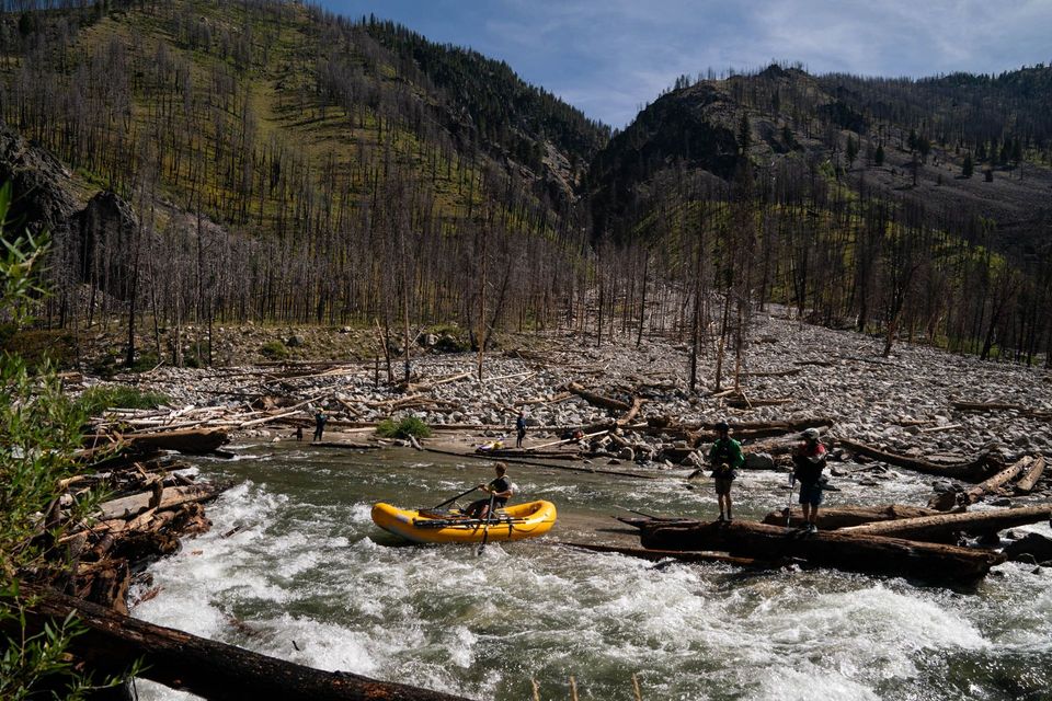 River Running the Middle Fork Salmon Blowouts, photograph by Craig Wolfrom