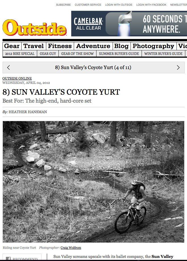 Outside Online, photograph by Craig Wolfrom