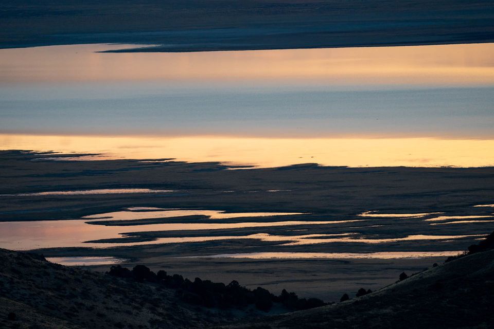 Ruby Marshes. Looking down on the Ruby Marshes from Harrison Pass, Nevada.