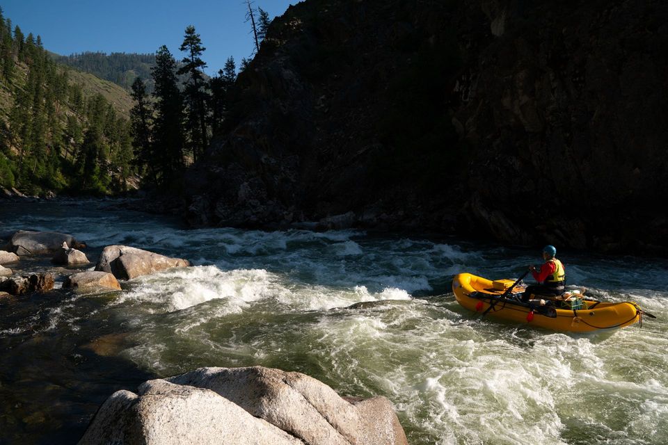 Kayaking and Rafting the South Fork of the Salmon River, photograph by Craig Wolfrom