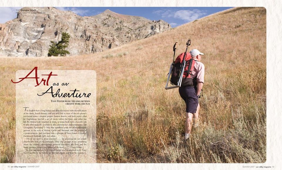 Sun Valley Magazine: Tony Foster, photograph by Craig Wolfrom